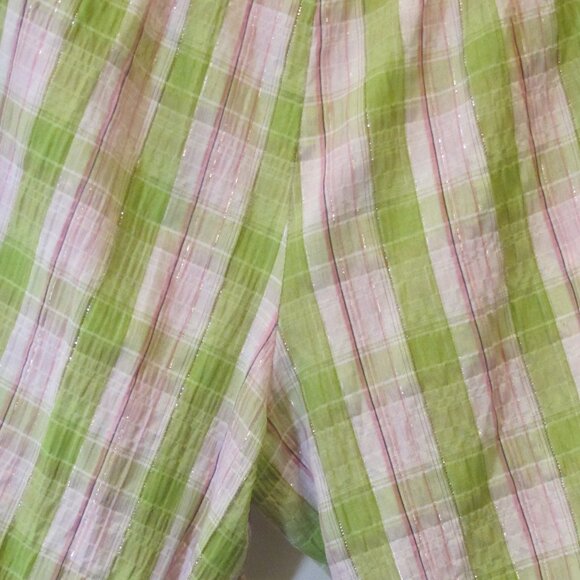 Vicki Wayne plaid pant bottom PXL - Picture 4 of 4